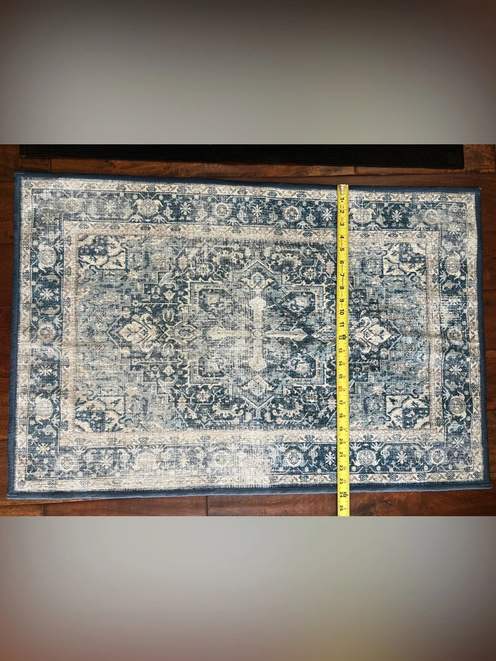 Ruggable washable rug and rug pad- Kamran in Admiral Blue